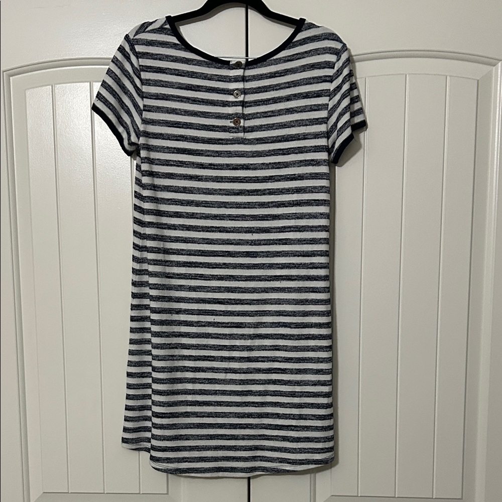 Market & Spruce Navy and White Striped Mini Dress